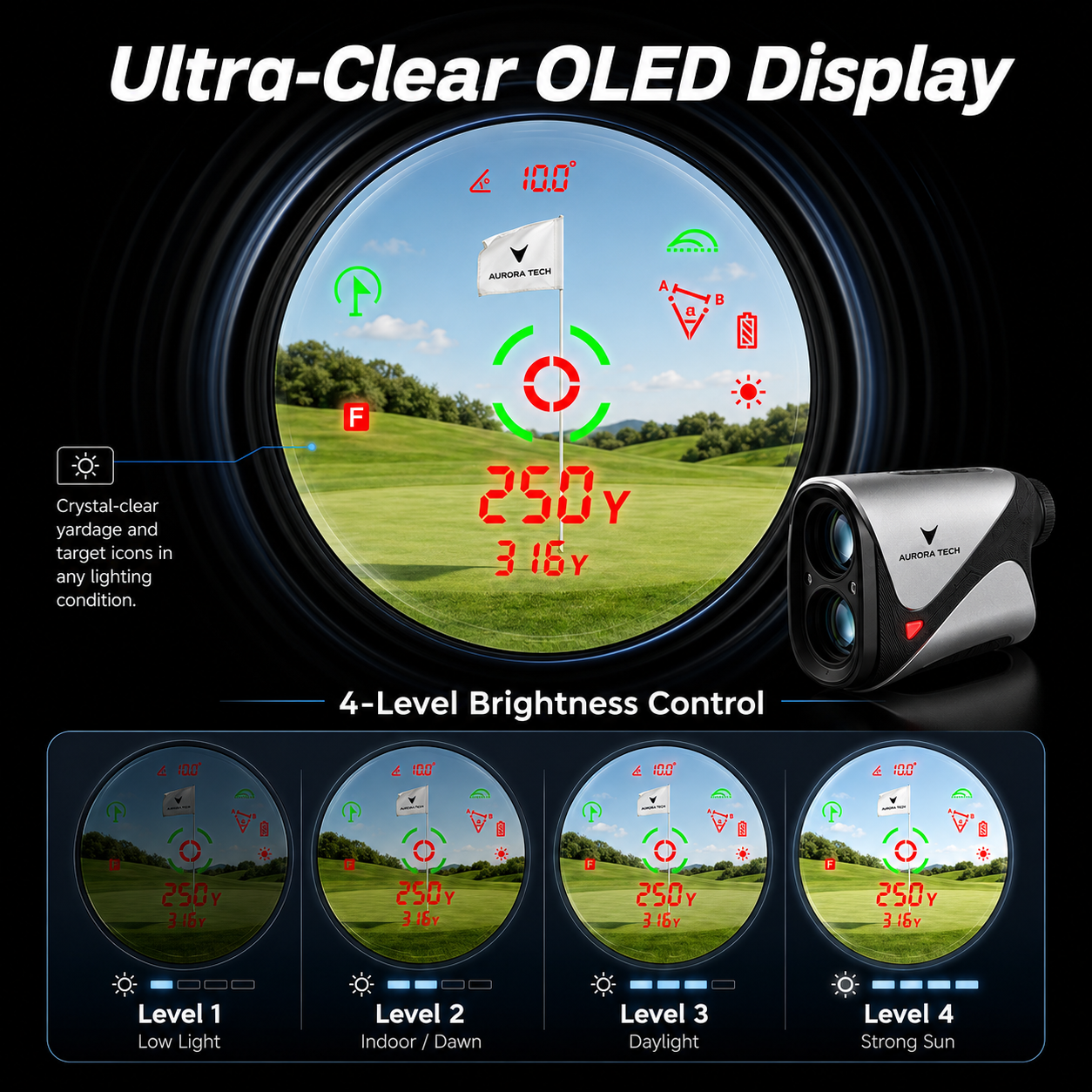 Golvia Pro Range Finder Golf 1200 Yards