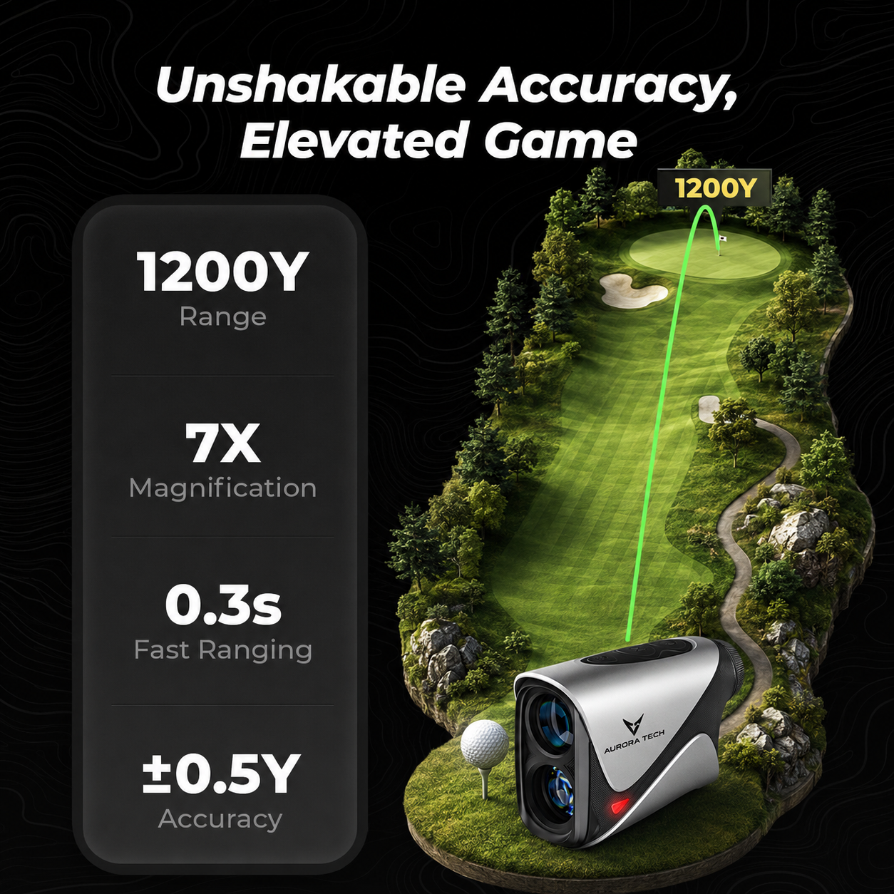 Golvia Pro Range Finder Golf 1200 Yards